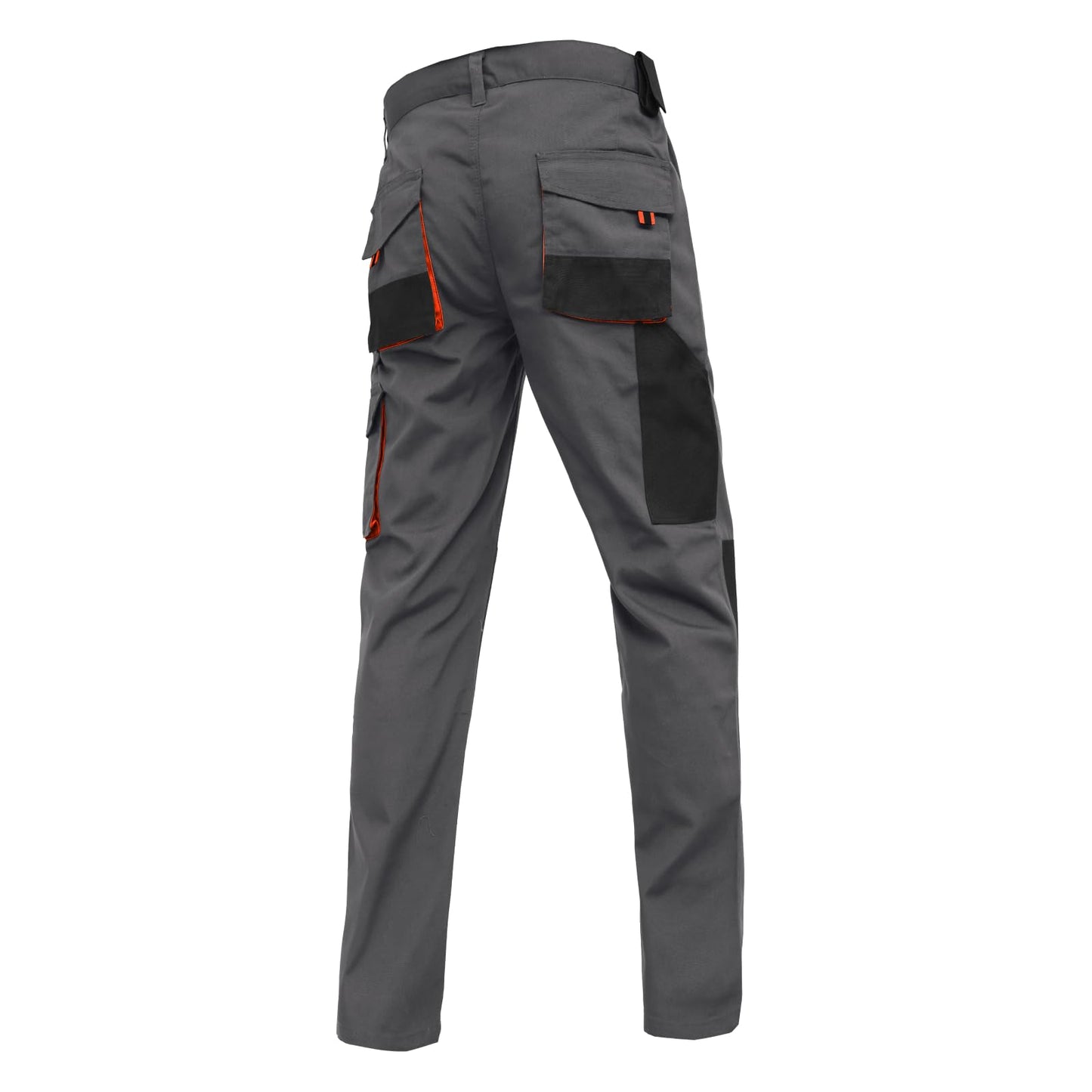 WORK IDEA Mens Work Trousers Oxford Knee Pockets Heavy Duty Canvas