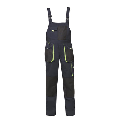 WORK IDEA Mens Work Dungarees Oxford Knee Pockets Durable Canvas