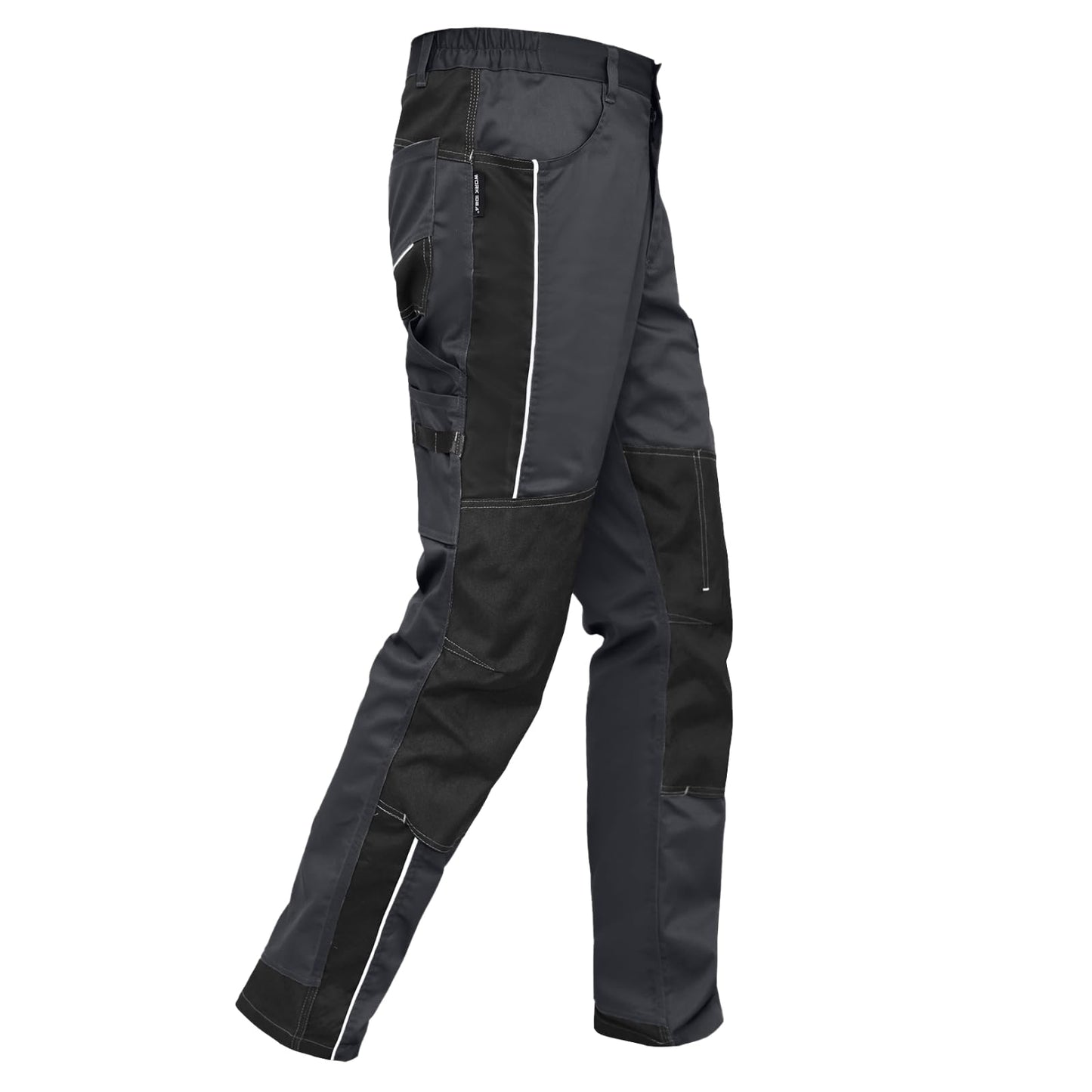 WORK IDEA Men's Stretch Work Trousers with Multiple Pockets and Tool Pockets