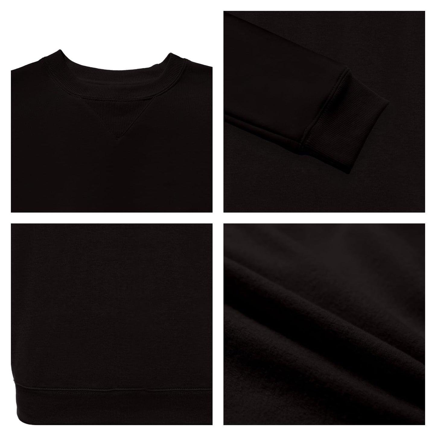 WORK IDEA Men's Crewneck Sweatshirt Work Wear Pullover Men's Basic Work Jumper