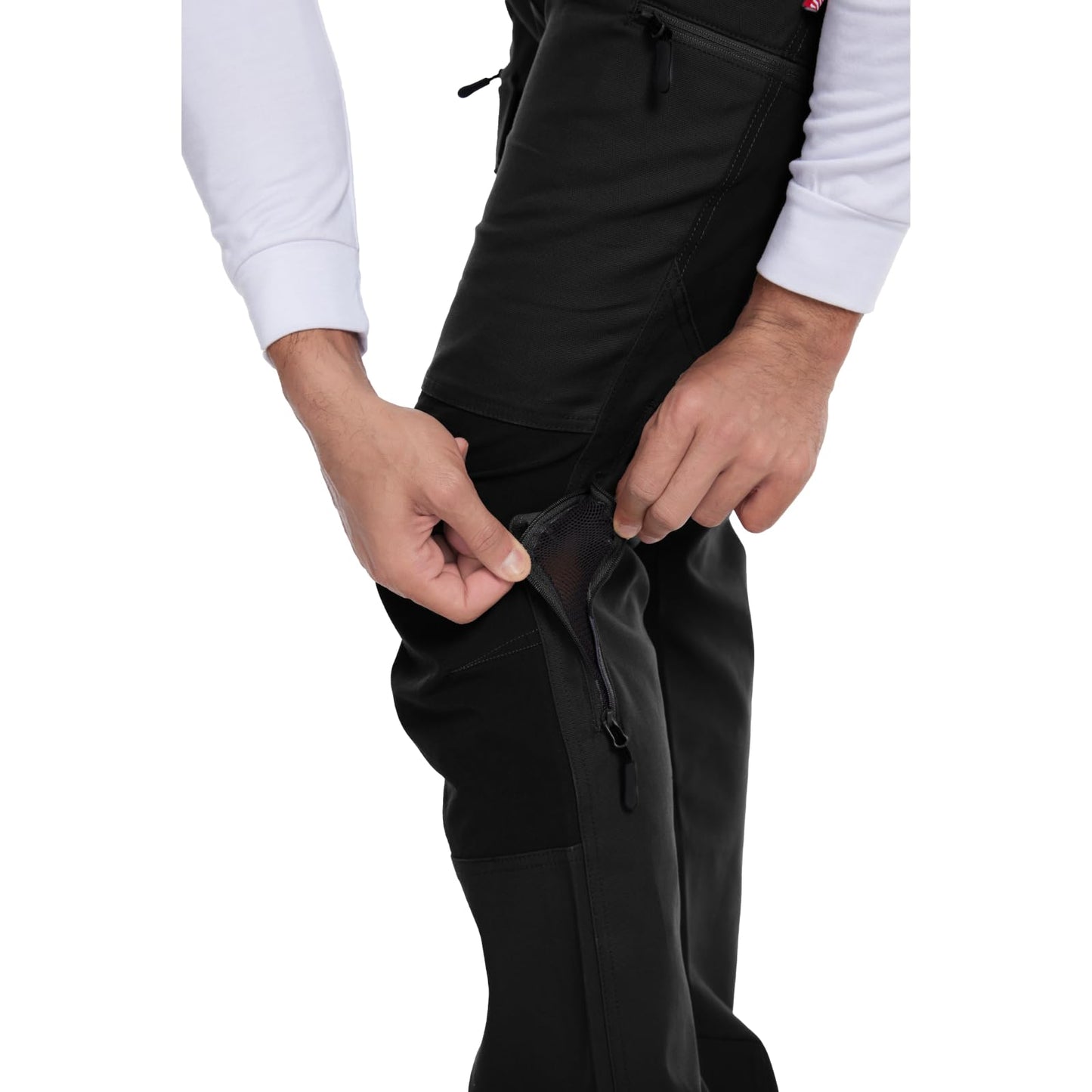 WORK IDEA Men's Hiking Trousers Stretch Slim Fit Waterproof Outdoor Hiking Trousers
